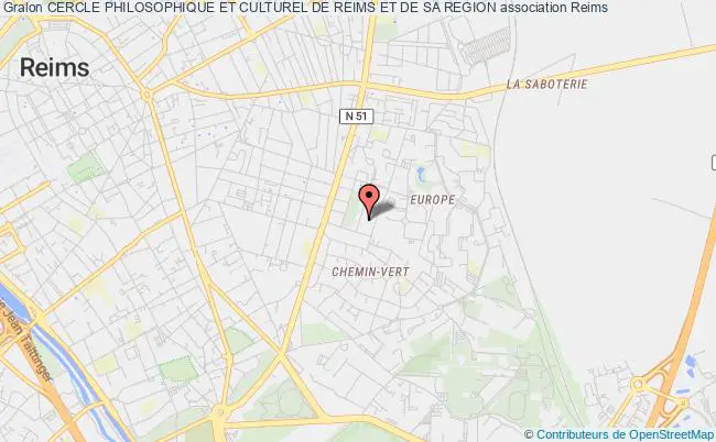 plan association Cercle Philosophique Et Culturel De Reims Et De Sa Region Reims