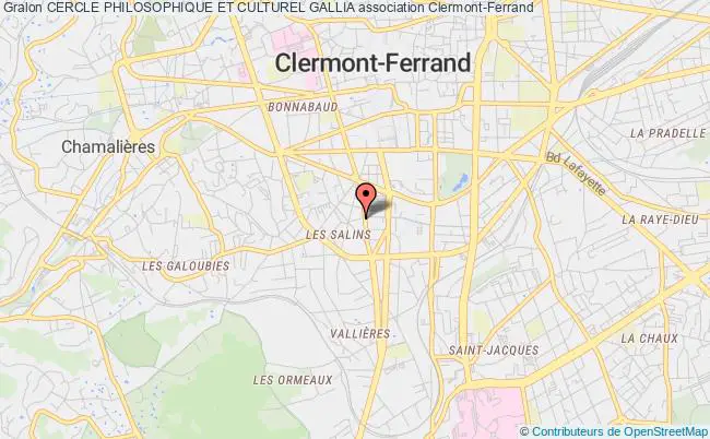 plan association Cercle Philosophique Et Culturel Gallia Clermont-Ferrand