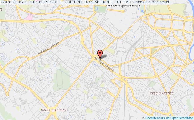 plan association Cercle Philosophique Et Culturel Robespierre Et St Just Montpellier