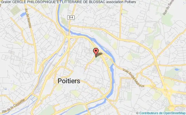 plan association Cercle Philosophique Et Litteraire De Blossac Poitiers