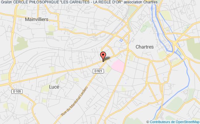 plan association Cercle Phlosophique "les Carnutes - La Regle D'or" Chartres