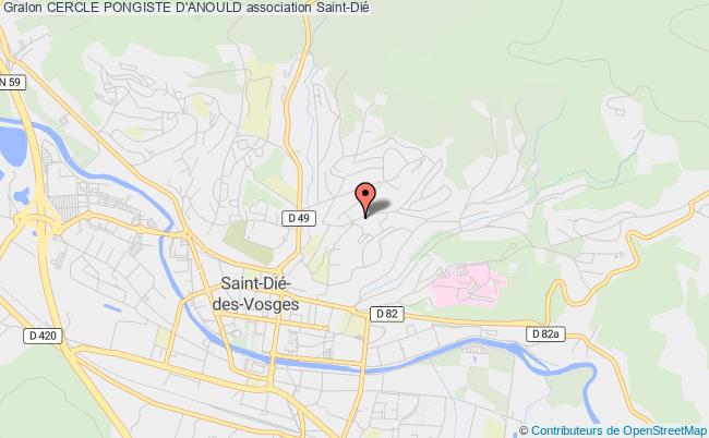 plan association Cercle Pongiste D'anould Saint-Dié-des-Vosges