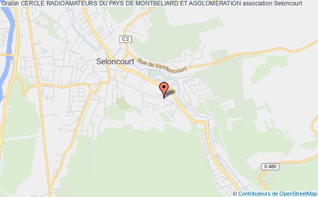 plan association Cercle Radioamateurs Du Pays De Montbeliard Et Agglomeration Seloncourt