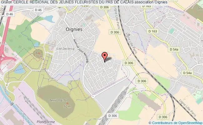 plan association Cercle Regional Des Jeunes Fleuristes Du Pas De Calais Oignies