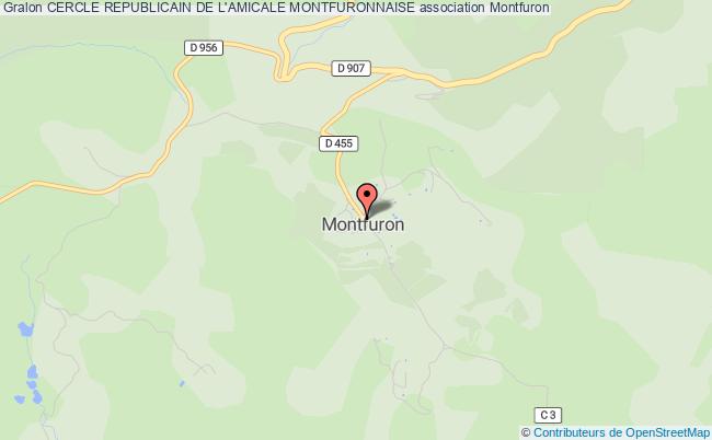 plan association Cercle Republicain De L'amicale Montfuronnaise Montfuron