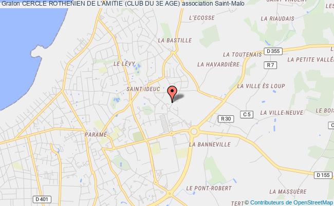 plan association Cercle Rothenien De L'amitie (club Du 3e Age) Saint-Malo