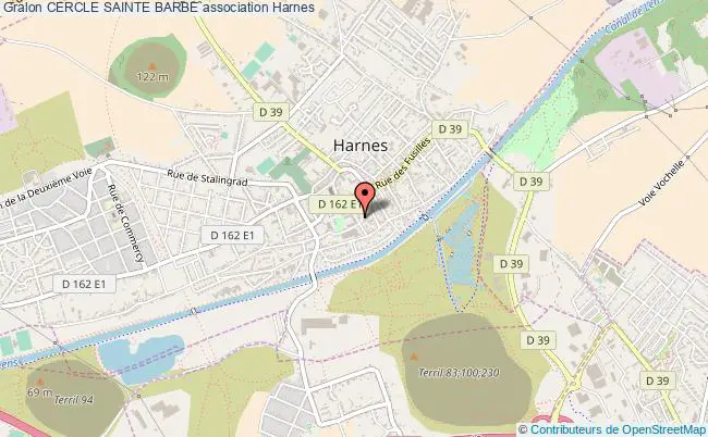 plan association Cercle Sainte Barbe Harnes