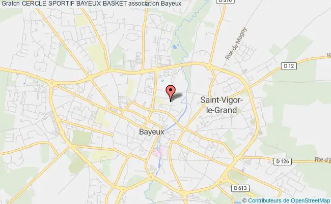 plan association Cercle Sportif Bayeux Basket Bayeux