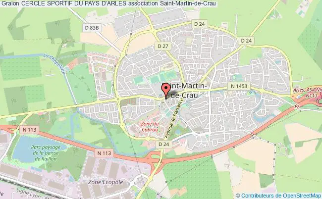 plan association Cercle Sportif Du Pays D'arles Saint-Martin-de-Crau