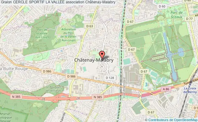 plan association Cercle Sportif La VallÉe Châtenay-Malabry