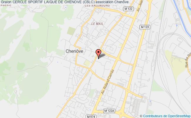 plan association Cercle Sportif Laique De Chenove (cslc) Chenôve