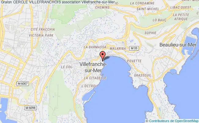 plan association Cercle Villefranchois Villefranche-sur-Mer