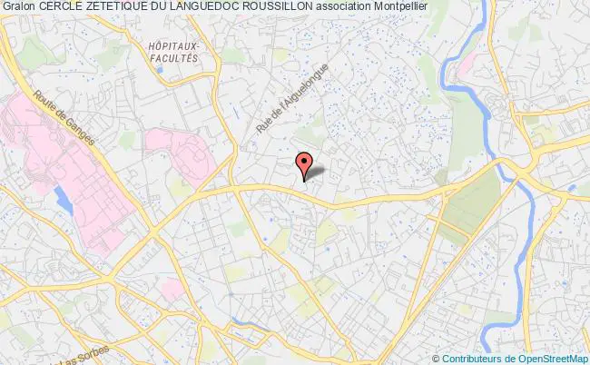 plan association Cercle Zetetique Du Languedoc Roussillon Montpellier