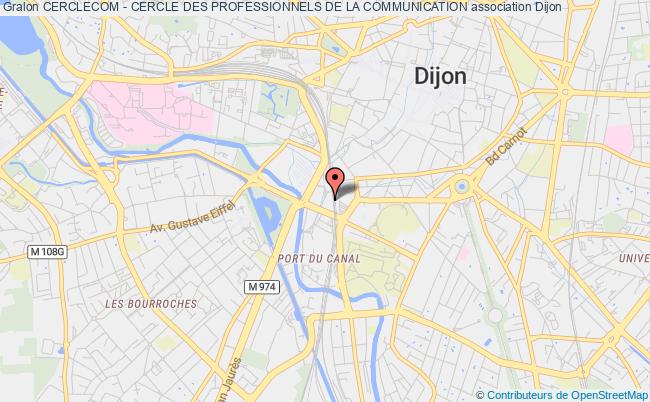 plan association Cerclecom - Cercle Des Professionnels De La Communication Dijon cedex