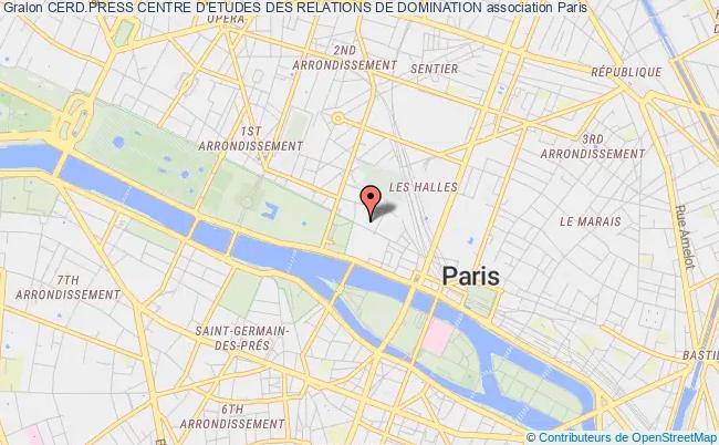 plan association Cerd.press Centre D'etudes Des Relations De Domination Paris
