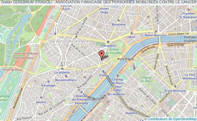 plan association Cerebrum (france) - Association Francaise Des Personnes Mobilisees Contre Le Cancer Du Cerveau Paris