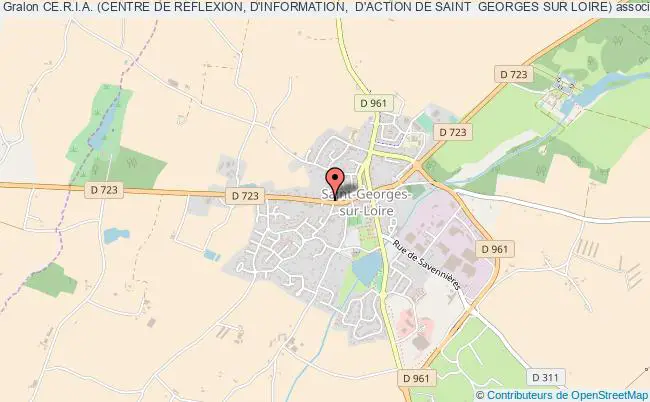 plan association Ce.r.i.a. (centre De Reflexion, D'information,  D'action De Saint  Georges Sur Loire) Saint-Georges-sur-Loire