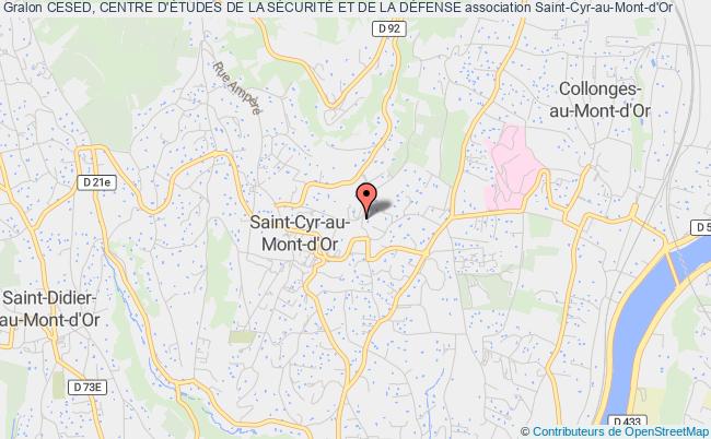 plan association Cesed, Centre D'Études De La SÉcuritÉ Et De La DÉfense Saint-Cyr-au-Mont-d'Or