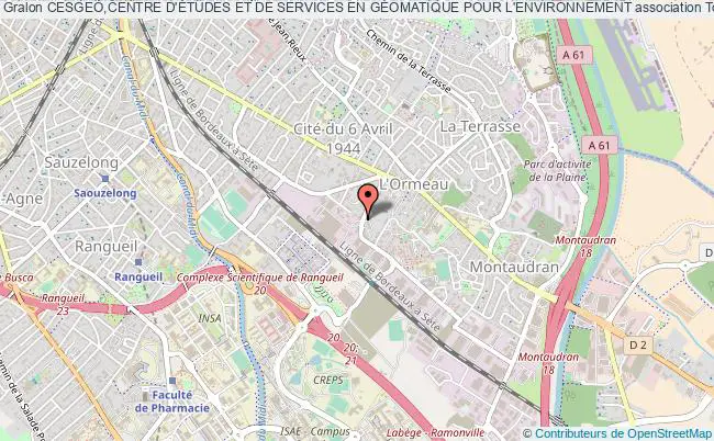 plan association Cesgeo,centre D'Études Et De Services En GÉomatique Pour L'environnement Toulouse