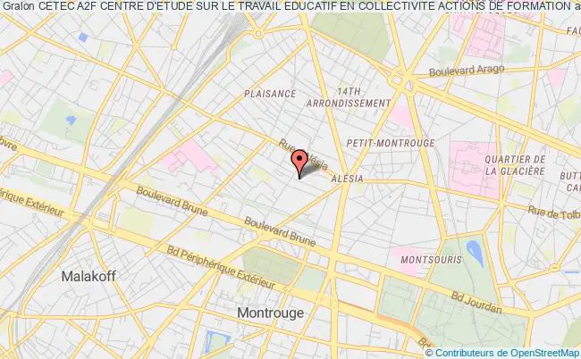 plan association Cetec A2f Centre D'etude Sur Le Travail Educatif En Collectivite Actions De Formation Paris
