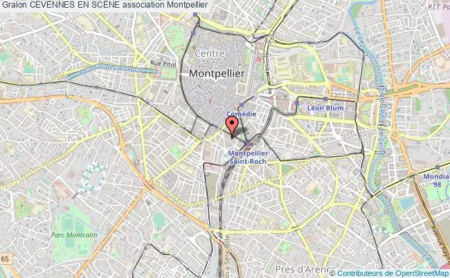 plan association CÉvennes En ScÈne Montpellier