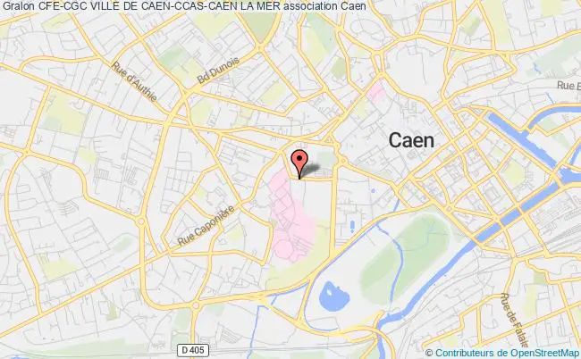 plan association Cfe-cgc Ville De Caen-ccas-caen La Mer Caen