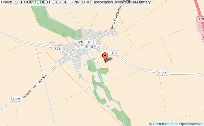 plan association C.f.j. Comite Des Fetes De Juvincourt Juvincourt-et-Damary