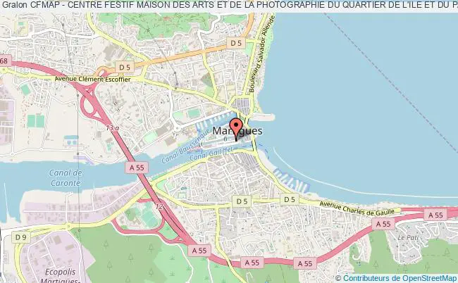 plan association Cfmap - Centre Festif Maison Des Arts Et De La Photographie Du Quartier De L'ile Et Du Pays De Martigues Martigues