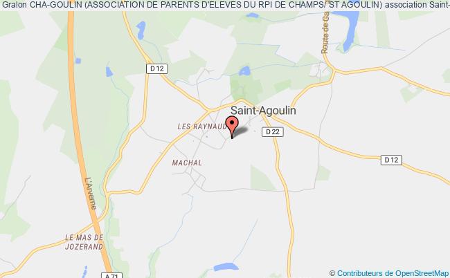 plan association Cha-goulin (association De Parents D'eleves Du Rpi De Champs/ St Agoulin) Saint-Agoulin