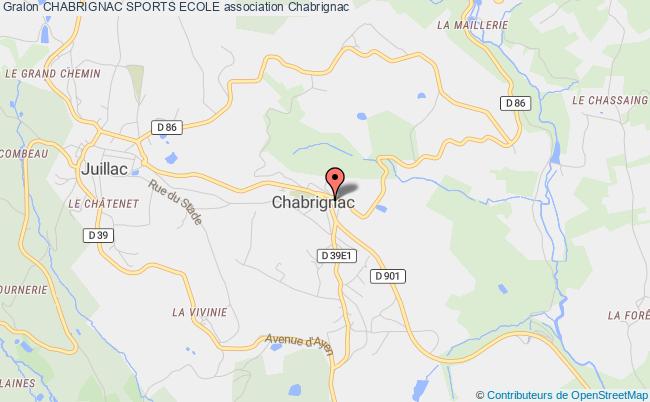 plan association Chabrignac Sports Ecole Chabrignac