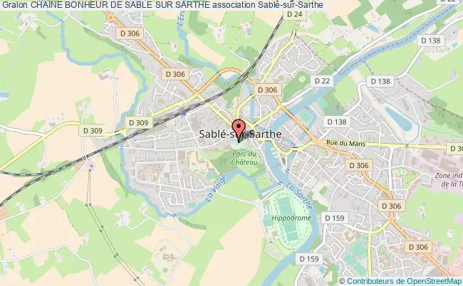 plan association Chaine Bonheur De Sable Sur Sarthe Sablé-sur-Sarthe