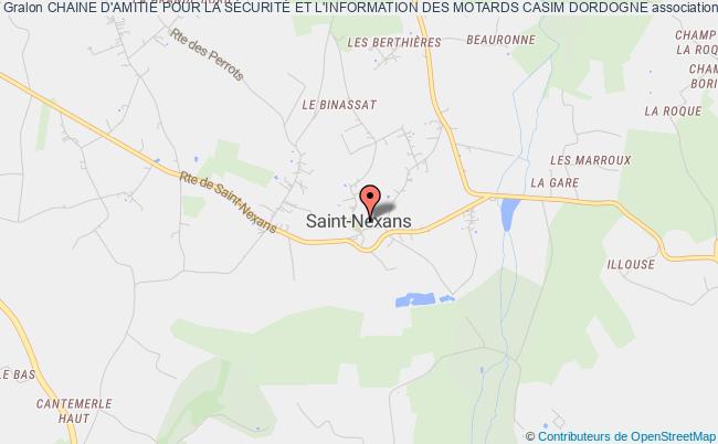 plan association Chaine D'amitiÉ Pour La SÉcuritÉ Et L'information Des Motards Casim Dordogne Maurens