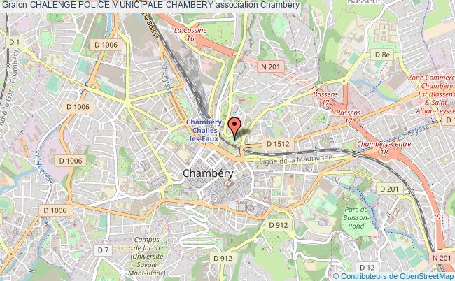 plan association Chalenge Police Municipale Chambery Chambéry