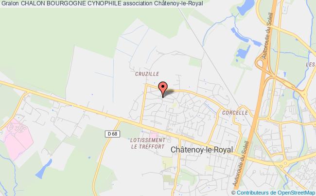 plan association Chalon Bourgogne Cynophile Châtenoy-le-Royal