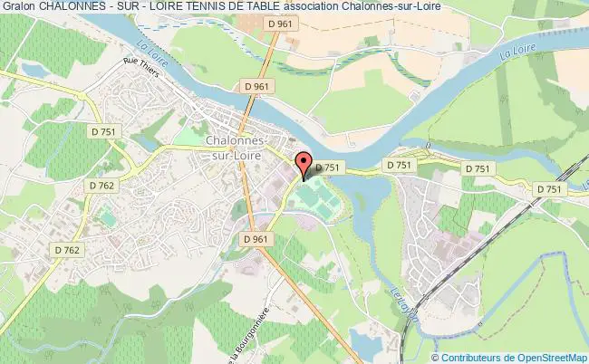 plan association Chalonnes - Sur - Loire Tennis De Table Chalonnes-sur-Loire