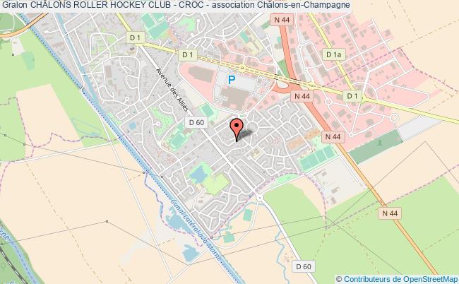 plan association ChÂlons Roller Hockey Club - Croc - Châlons-en-Champagne