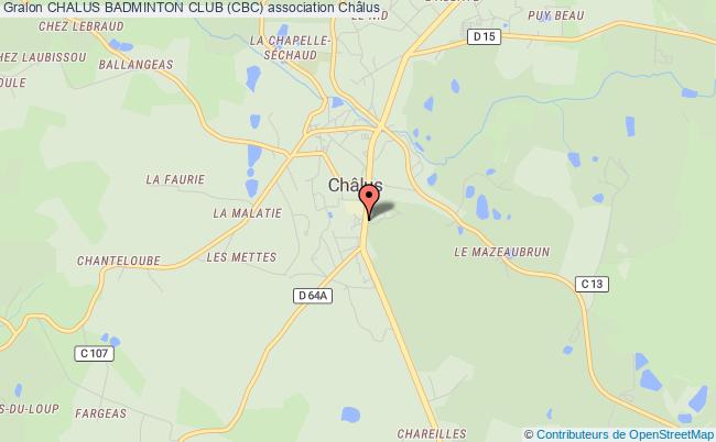 plan association Chalus Badminton Club (cbc) Châlus