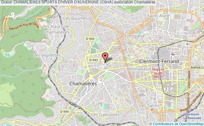 plan association Chamalieres Sports D'hiver D'auvergne (csha) Chamalières