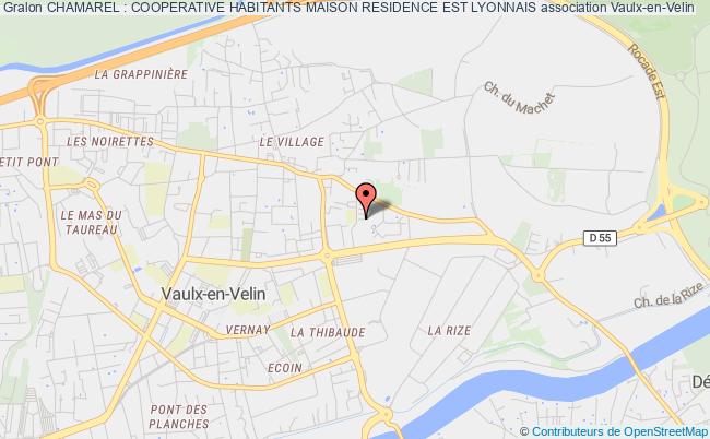 plan association Chamarel : Cooperative Habitants Maison Residence Est Lyonnais Vaulx-en-Velin