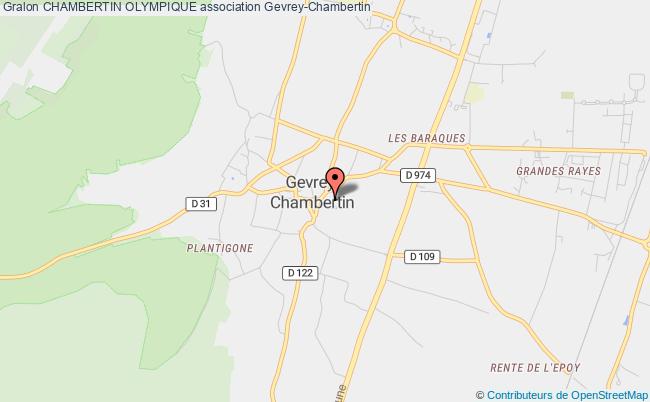 plan association Chambertin Olympique Gevrey-Chambertin