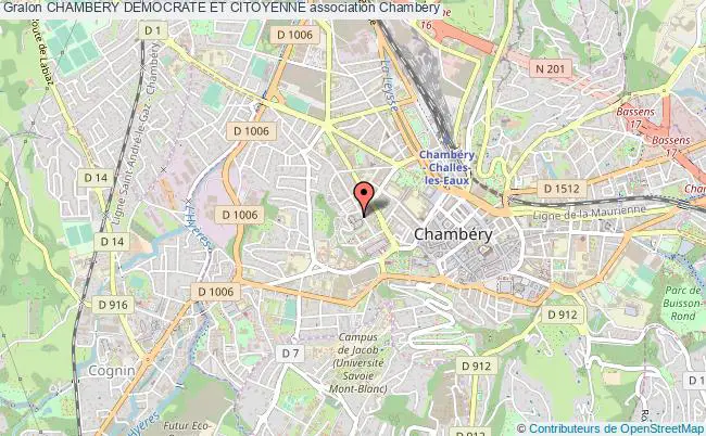 plan association Chambery Democrate Et Citoyenne Chambéry