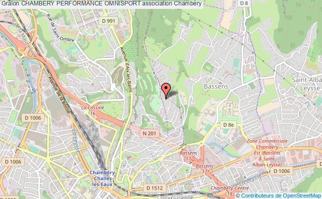 plan association Chambery Performance Omnisport Chambéry