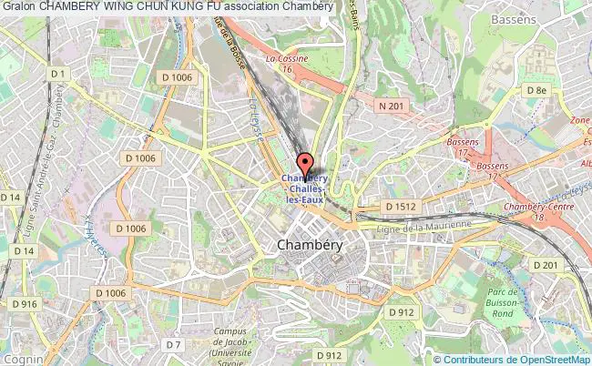 plan association Chambery Wing Chun Kung Fu Chambéry