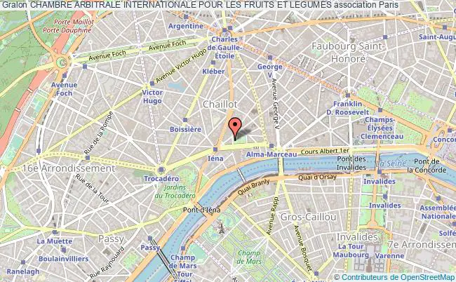 plan association Chambre Arbitrale Internationale Pour Les Fruits Et Legumes Paris