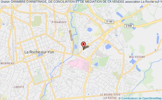 plan association Chambre D'arbitrage, De Conciliation Et De Mediation De La Vendee La    Roche-sur-Yon