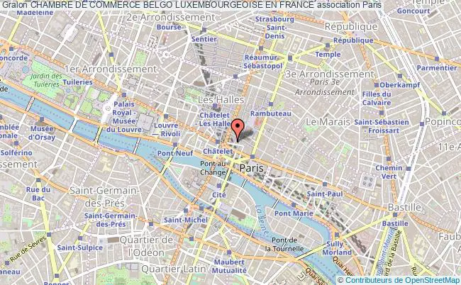 plan association Chambre De Commerce Belgo Luxembourgeoise En France Paris