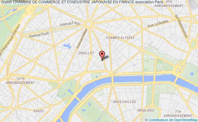 plan association Chambre De Commerce Et D'industrie Japonaise En France Paris