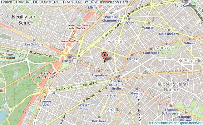 plan association Chambre De Commerce Franco-libyenne Paris 17e
