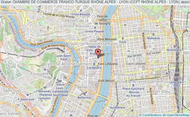 plan association Chambre De Commerce Franco-turque RhÔne Alpes - Lyon (ccft RhÔne Alpes - Lyon) Lyon Cedex 02