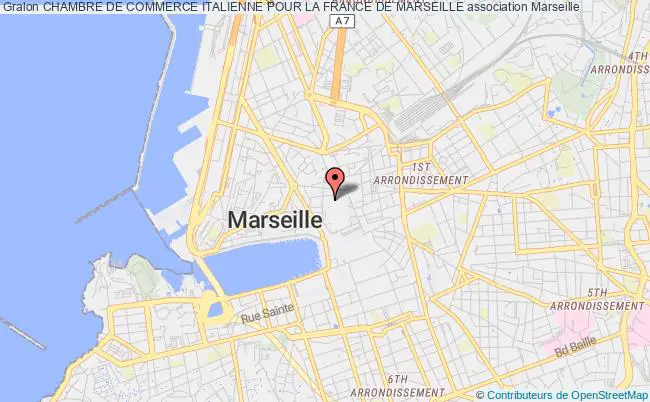 plan association Chambre De Commerce Italienne Pour La France De Marseille Marseille